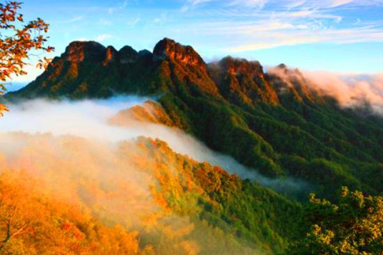 图为光雾山最美秋景。巴中文旅供 图为光雾山最美秋景。巴中文旅供